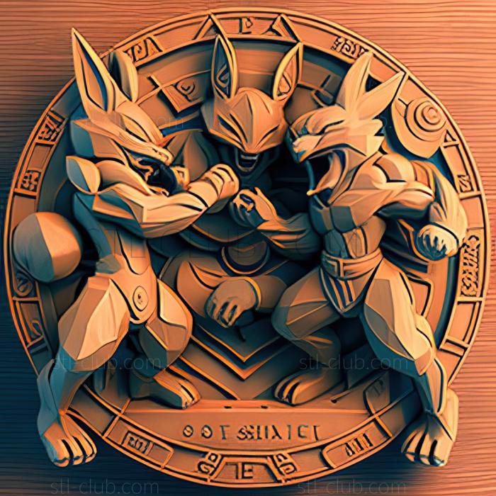 3D мадэль Тройной шанс на бой Tobari Gym Lucario VS BuoyselR (STL)